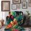 Retro Hawaiian Florals - Couverture Sherpa de qualité supérieure 1 pièce-101262480