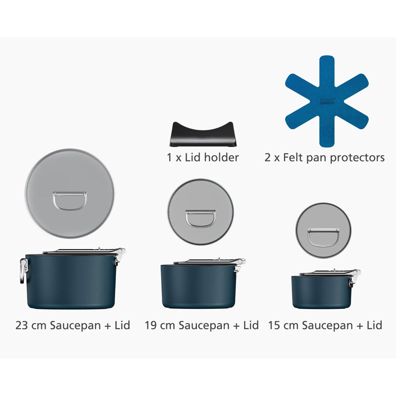 pace Ceramic Non-Stick 7-piece Saucepan Set