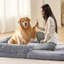 Grand lit pour chien humain lavable pour chien