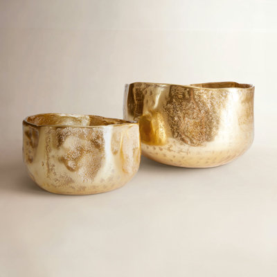 Seraphina Metal Cachepot - Set of 2