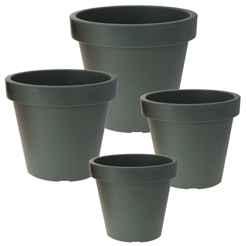 Carper Pot Planter, Green, 35cm H x 40cm W x 40cm D
