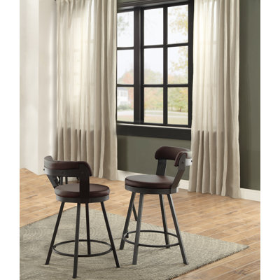 Laub Swivel Upholstered Counter Stool