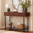 43.3" Wide Modern Console Table with Fluted Drawer Fronts, Wooden Sofa Table with 2 Drawers, Entryway Table for Hallway & Behind-Couch Storage-906921154