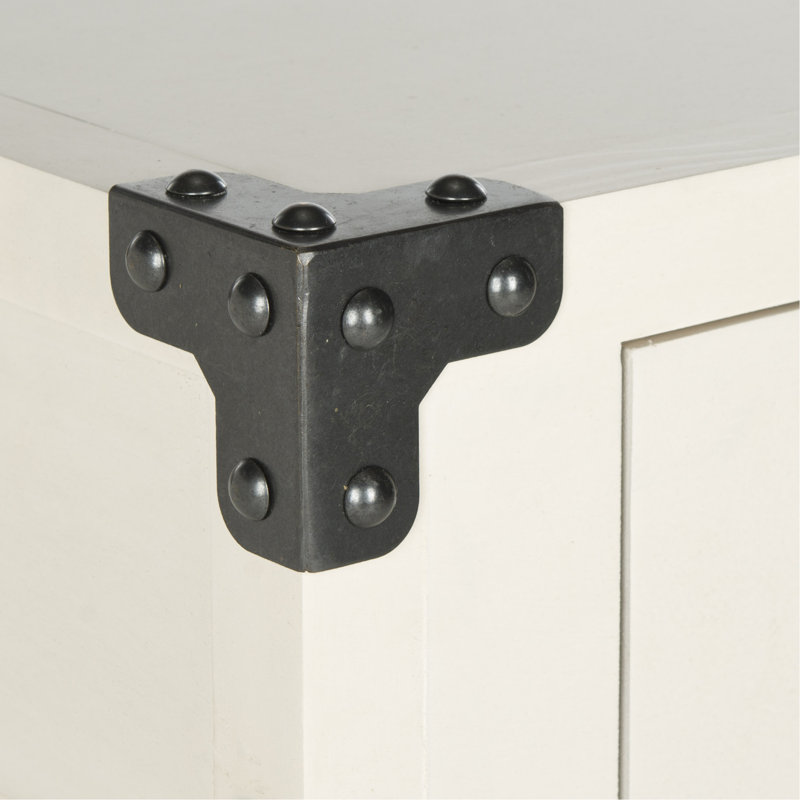Monette End Table with Storage, White