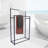 2 Tiers Freestanding Metal Towel Rack
