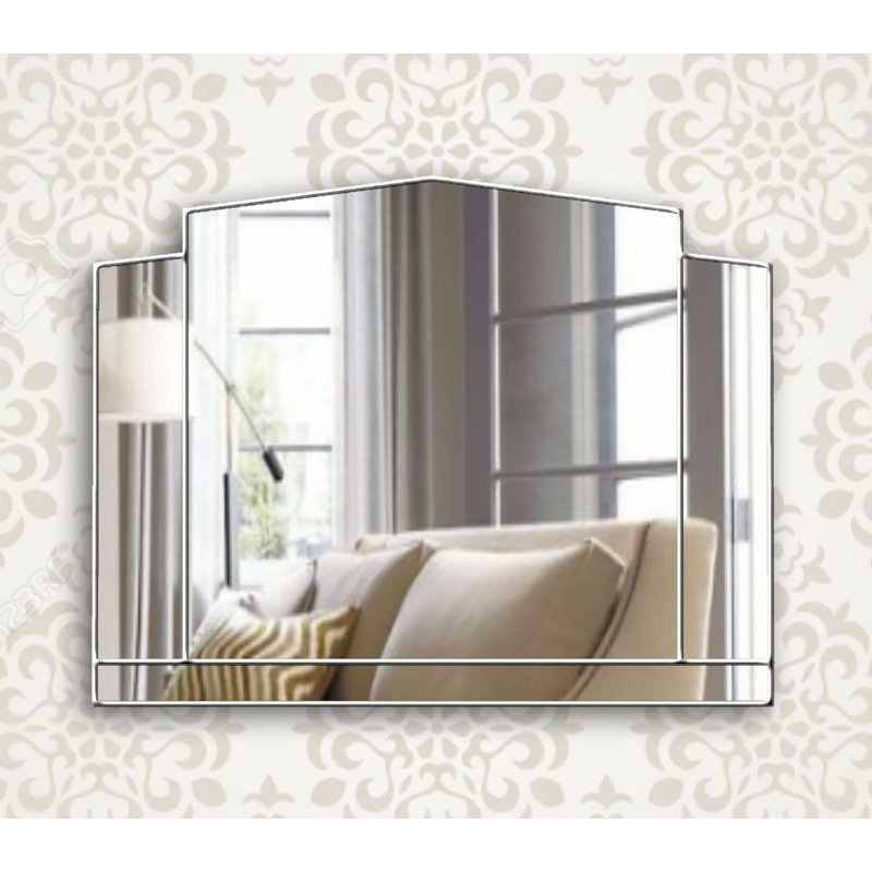 Jaliyah Flat Wall Mirror, Silver