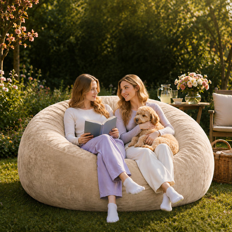 Bean Bag Chair, Apricot