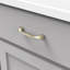 Poignée à poignée de la collection Twist - Poignée d'armoire de centre à centre nickel insaisissable 3-3 / 4 po - Quincaillerie transitionnelle pour tiroirs et armoires-116642469-21357170