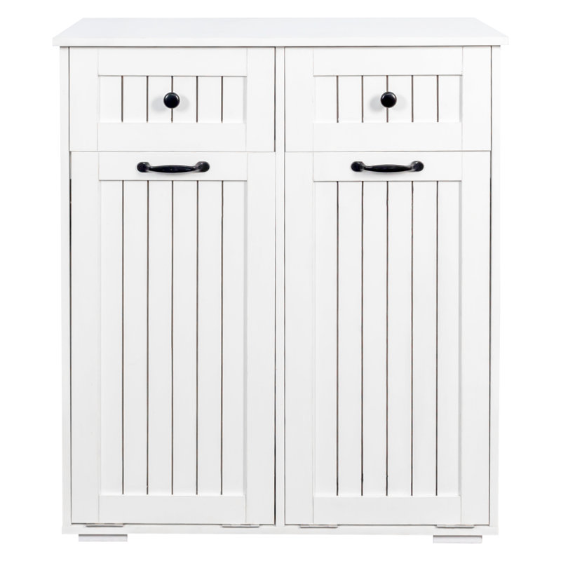 Armoire à paniers à linge inclinable pour salle de bain