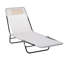 Chaise longue pliante avec inclinaison réglable et siège en filet respirant-843644601