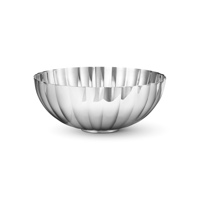 Bernadotte Mirror Polished  Decorative Bowl, 3" H x 6.89" W x 6.89" D