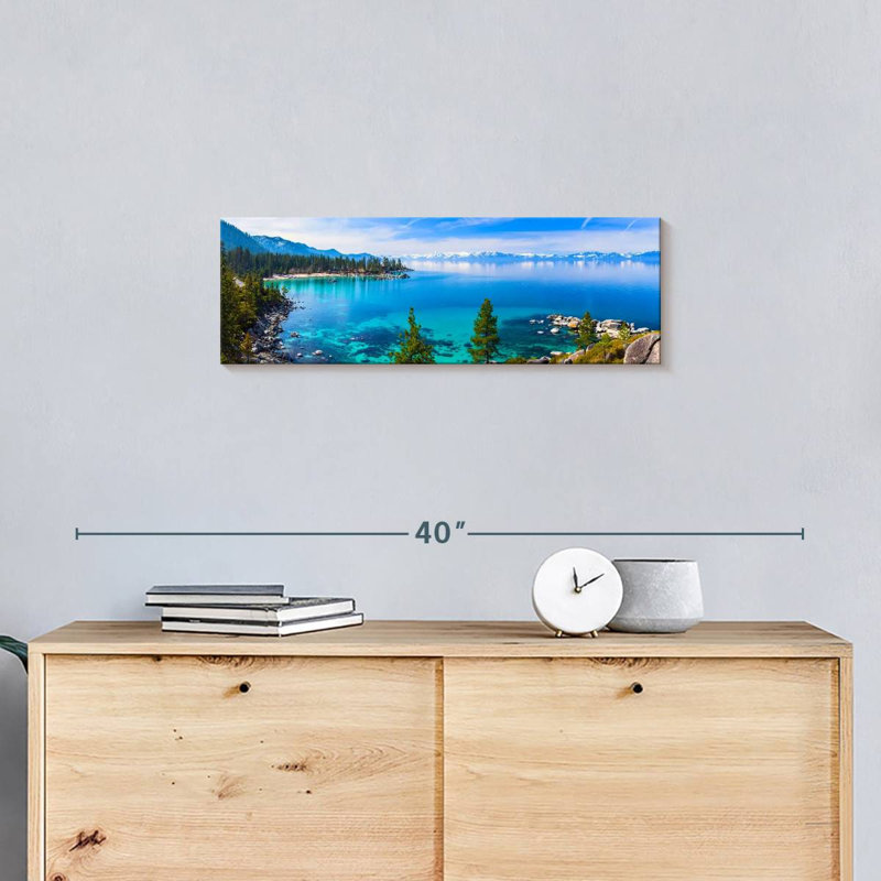 Lake Tahoe Tranquility Canvas Print, 8" H x 24" W x 1" D