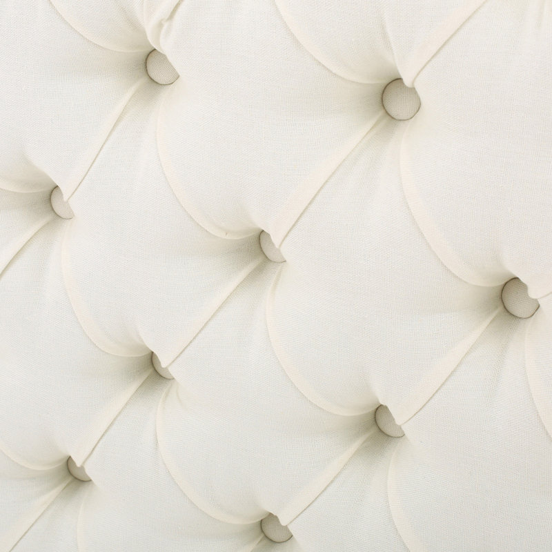 Tête de lit de style contemporain pour lit grand, avec un aspect de diamant frappant et moderne, une finition élégante, Ivory