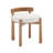 Upholstered Accent Stool With Low Back, Modern Vanity Chair For Bedroom/Living Room-115844385