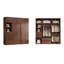 Garde-robe simple couleur noyer classique-111668216