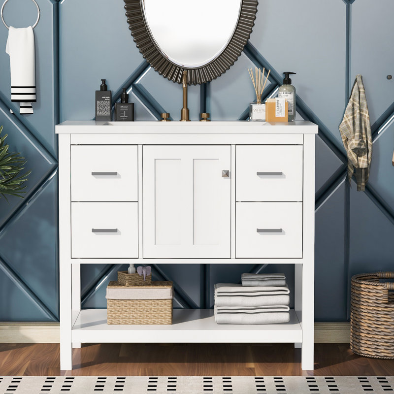 36'' Single Bathroom Vanity Base Only