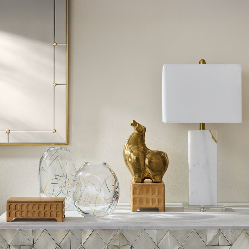 Rectangular Stud Rectangle Steel Beveled Mirror