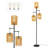 72'' Boho Rattan Floor Lamp with Handcrafted Wicker Shade, Sturdy Metal Base, Adjustable Long Cord