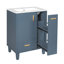 Meuble-lavabo 24 po avec lavabo, armoire de salle de bain avec tablette de porte, tiroir profond, panier coulissant à 2 niveaux