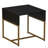 Wrap Black Oak & Gold Iron End Table-2021401500