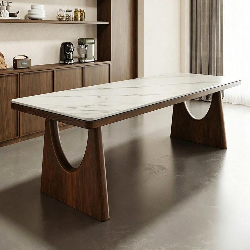 Pine Solid Wood Base Dining Table, 29.53"H x 62.99"L x 27.56"W
