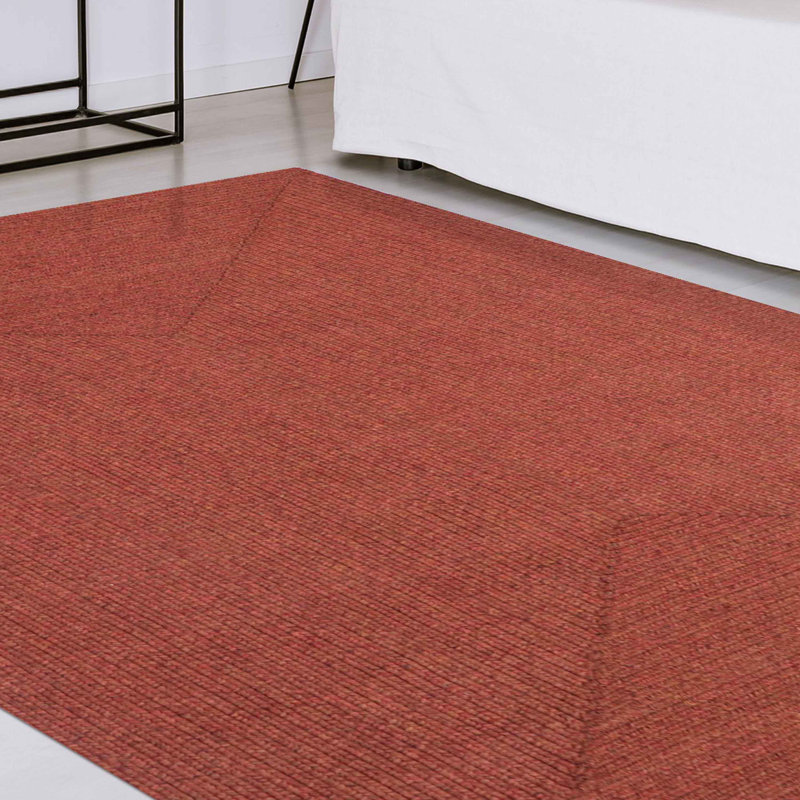 Superior Area Rug Indoor Outdoor Bohemian Solid Braided Rugs Collection, Rectangle 6 pi x 9 pi