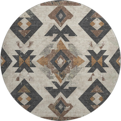 Premium Machine Washable Fairwood AMF1882 Aztec Rug