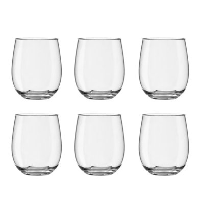 Laya Acrylic Stemless Wine Glass - Clear - 18 oz