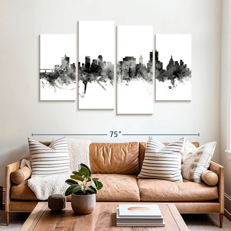 Keesha Tulsa Oklahoma Skyline IV, 27" H x 43" W