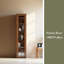 Display Cabinet With Transparent Acrylic Plate Doors, Curio Storage Cabinet With 5 Shelves, Bookcase With LED Lights