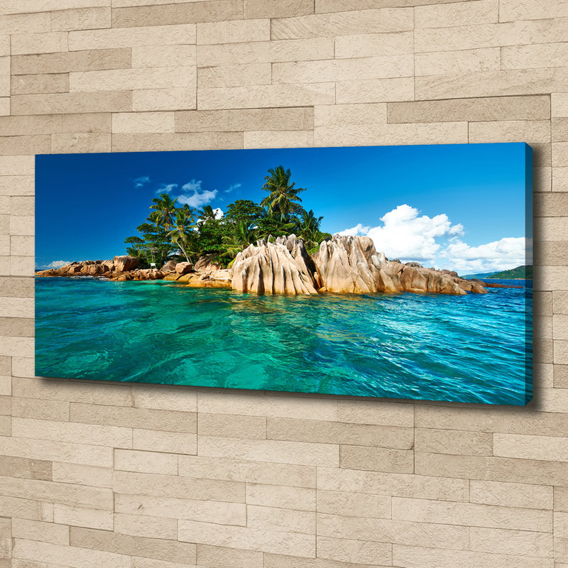 Tropical Island - Print, Canvas, 50cm H x 125cm W x 2cm D