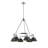 Felda 6 - Light Steel Dimmable Cone Chandelier-99998920-99998919