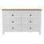 Commode en bois de style ferme avec 6 tiroirs-108039224