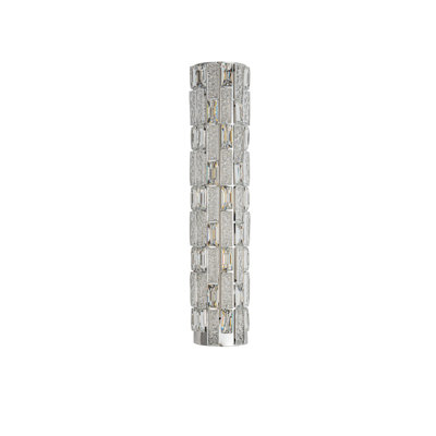 Elegance - Integrated LED Wall Sconce - Chrome Finish - Crystal Glassware Shade