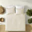 Comfortable Cotton Bedding Sets, Reversible Cream Quilt For Home