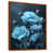 Toile avec cadre flottant brun