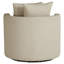 Fauteuil d'appoint pivotant rembourré Malwae-957727019