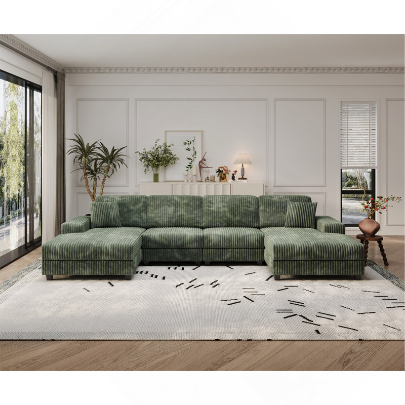 Convertible U-Shaped Combination Sofa