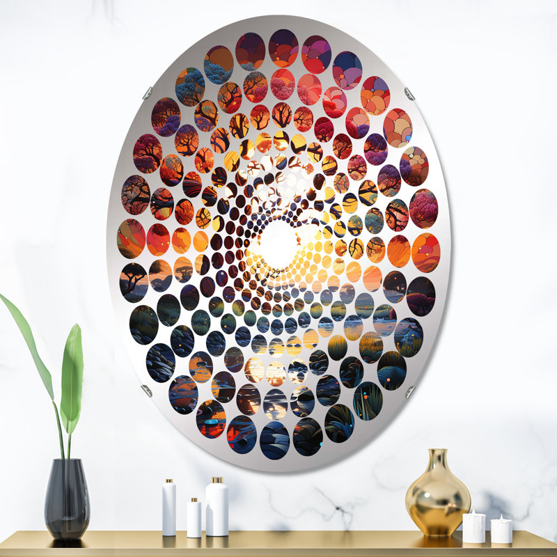 Miroir mural oval, 35,4 po x 23,6 po