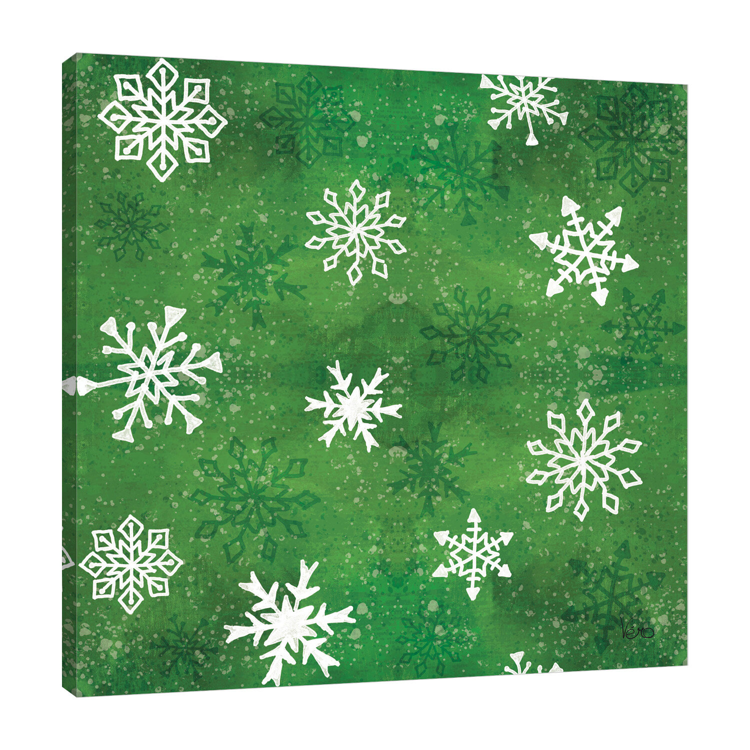 JaxsonRea Veronique Charron Festive Forest Pattern VIIC On Canvas By   Veronique Charron Festive Forest Pattern Viic On Canvas By Veronique Charron Print 