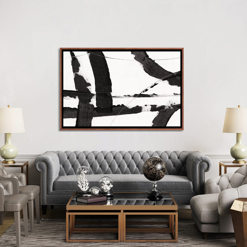 «Obsidian Harmony I» par Timothy O 'Toole, reproduction sur toile tendue sur toile, H 40 po x l 60 po, Impression encadrée