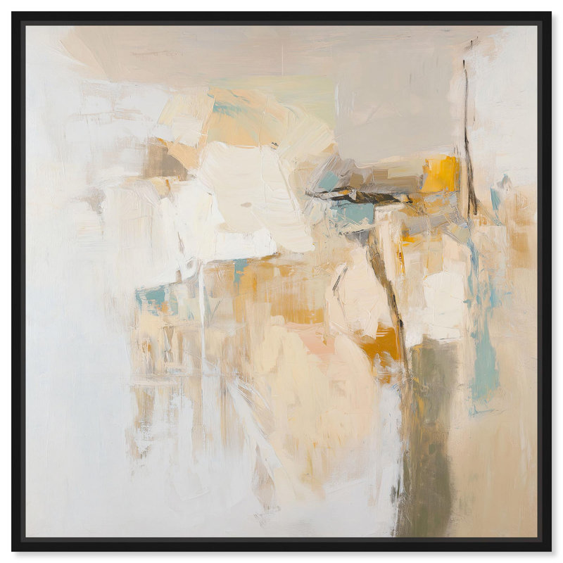 Toile «Sands of Solitude I» par Art Remedy, H 41 po x l 41 po x P 1,8 po, Cadre flottant noir