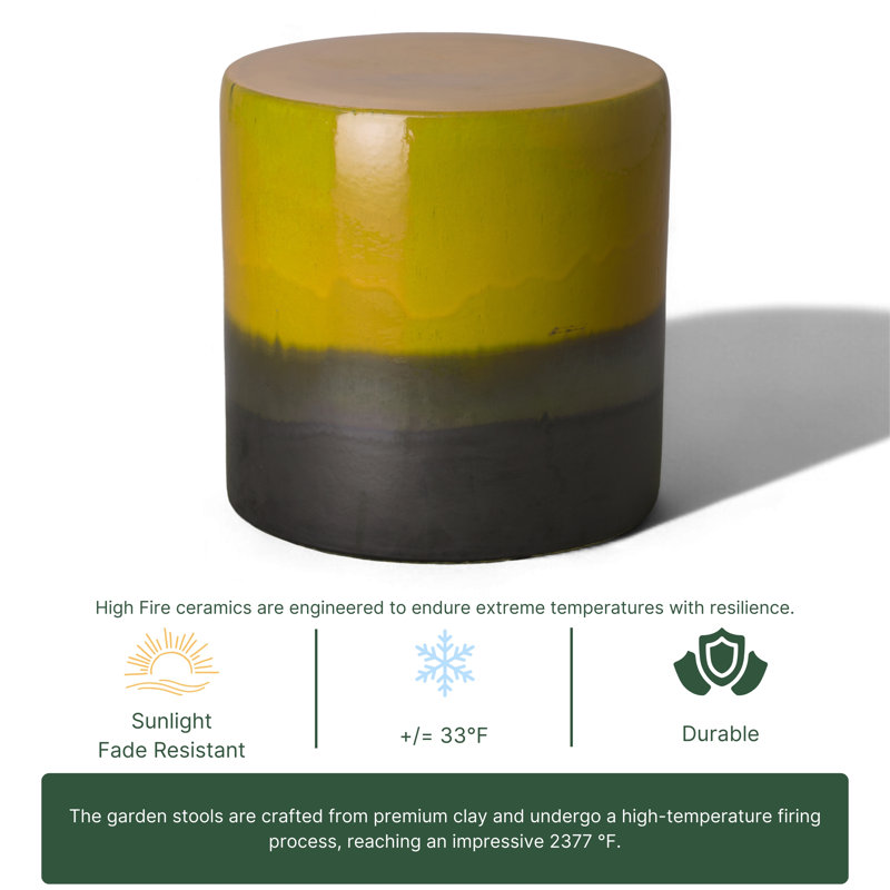 Garden Stool, Mustard Yellow
