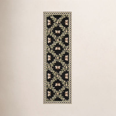 Hand-Hooked Wool Southwestern Rug