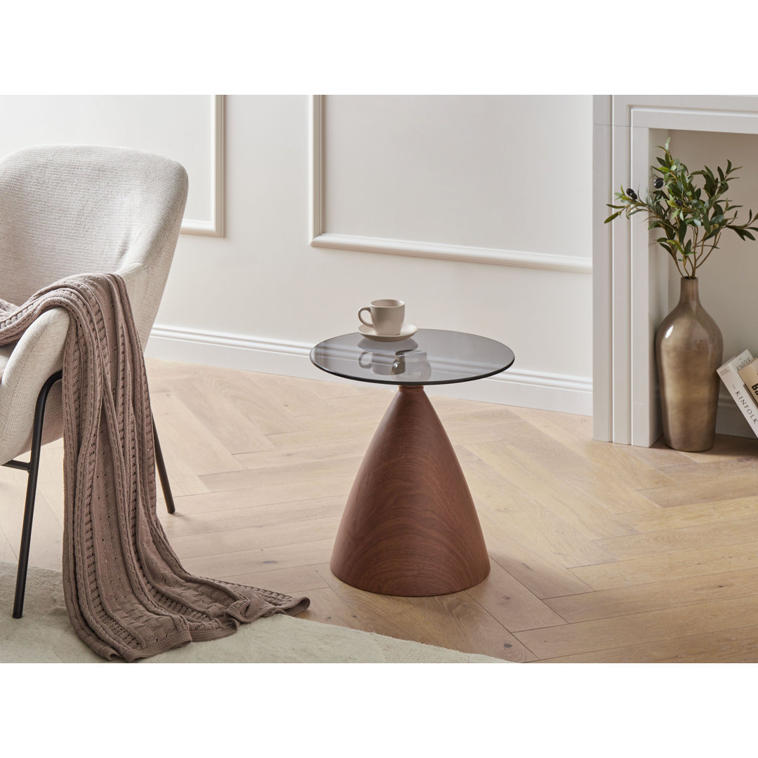 Pedestal End Table