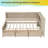 Farmhouse Daybed with Storage Shelves & 3 Drawers - Solid Wood Frame, Antique White Finish, No Box Spring-1781731532