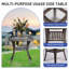 Canapé 3 places + 2 chaises pivotantes + 2 repose-pieds + 1 table d'appoint-291736000-291736014