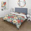 Ensemble de housse de couette rose rétro Flower Garden Symphony II-1478580720