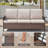 Coady 9 - Pieces Outdoor Courtyard Wicker Family Conversation Set Group With 4 Armchairs-439196243-439196240
