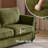 Boneless Cute Compact Chenille Loveseat With Floral Arms For Small Spaces-1384123531